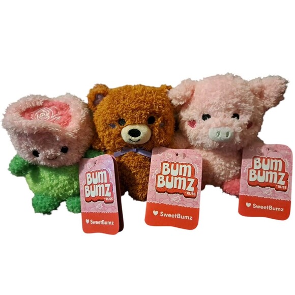 BUM BUMZ SweetBumz Valentine’s Day 2025 Complete Set of 6 HTF Gift Plush New - Picture 3 of 3